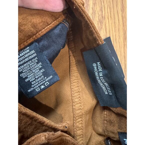 MONFRÈRE Brown Brando Slim Fit Velvet Pants size 30 - Picture 12 of 15